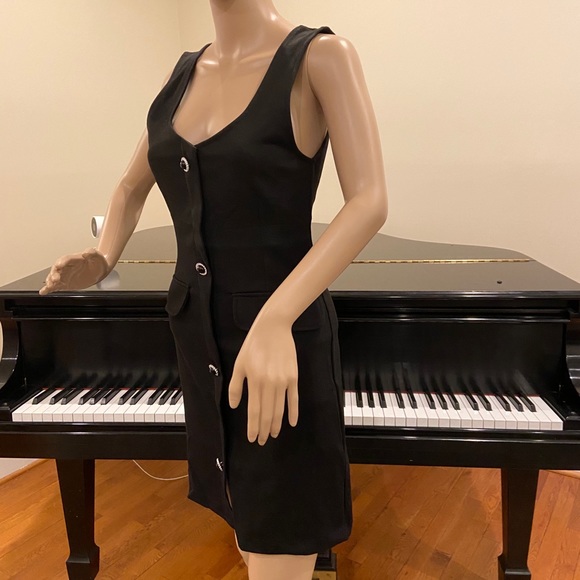 NWT Zara black dress w/jewel buttons - Picture 13 of 16